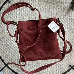 NWT Free People Billie Suede Crossbody